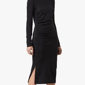 NWT AllSaints Tina Long Sleeve Dress Black Small